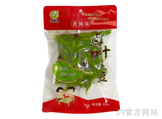 J9官方网站卤汁毛豆香辣味328g